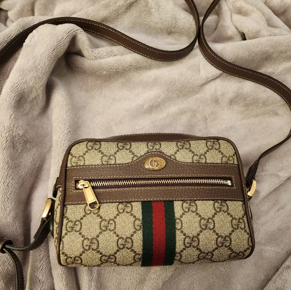 ๐2X HP๐ Authentic Gucci Ophidia GG Supreme Mini Bag - Picture 3 of 11